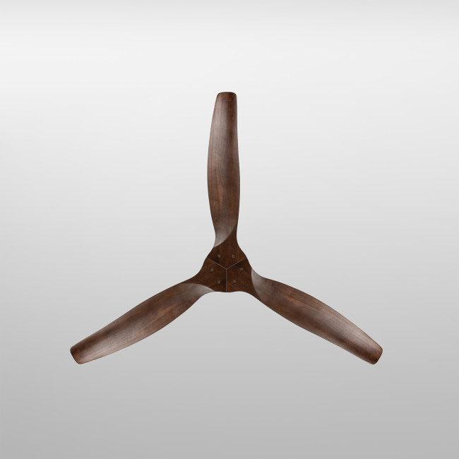 Ventilador de Techo Kent Negro/Madera Oscura sin Luz Mando a Distancia 3 Aspas Ø132 cm Motor DC 40W, superior Ventilador de Techo Kent Negro/Madera Oscura sin Luz Mando a Distancia 3 Aspas Ø132 cm Motor DC 40W, superior