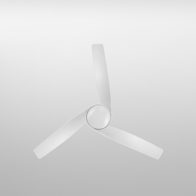 Ventilador de Techo Zelha Blanco/ABS Blanco con Luz LED 24W Mando a Distancia 3 Aspas Ø132 cm Motor DC 45W, superior Ventilador de Techo Zelha Blanco/ABS Blanco con Luz LED 24W Mando a Distancia 3 Aspas Ø132 cm Motor DC 45W, superior