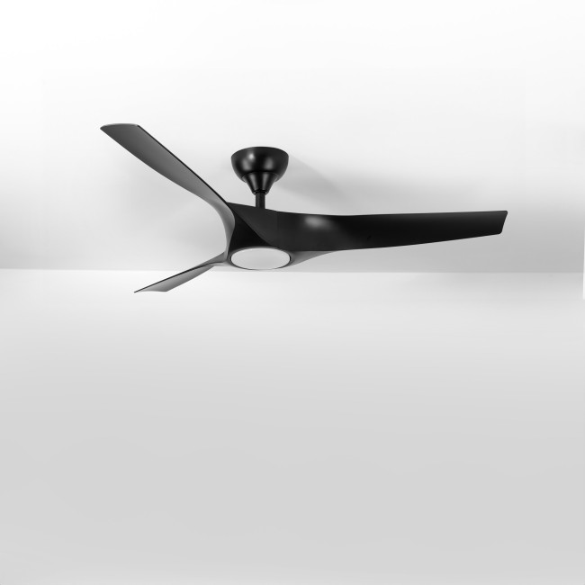 Ventilador de Techo Nevaly Negro/ABS Negro con Luz LED 24W Mando a Distancia 3 Aspas Ø132 cm Motor DC 45W, real Ventilador de Techo Nevaly Negro/ABS Negro con Luz LED 24W Mando a Distancia 3 Aspas Ø132 cm Motor DC 45W, real