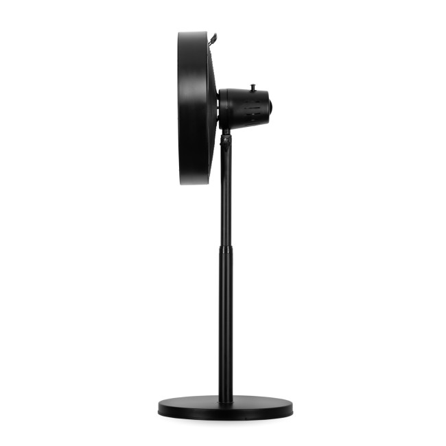 Ventilador de Pie Tenex Negro Cuerpo Acero 5 Aspas de Acero Ø46cm 3 Velocidades Oscilación 85º Motor 50W, perfil Ventilador de Pie Tenex Negro Cuerpo Acero 5 Aspas de Acero Ø46cm 3 Velocidades Oscilación 85º Motor 50W, perfil