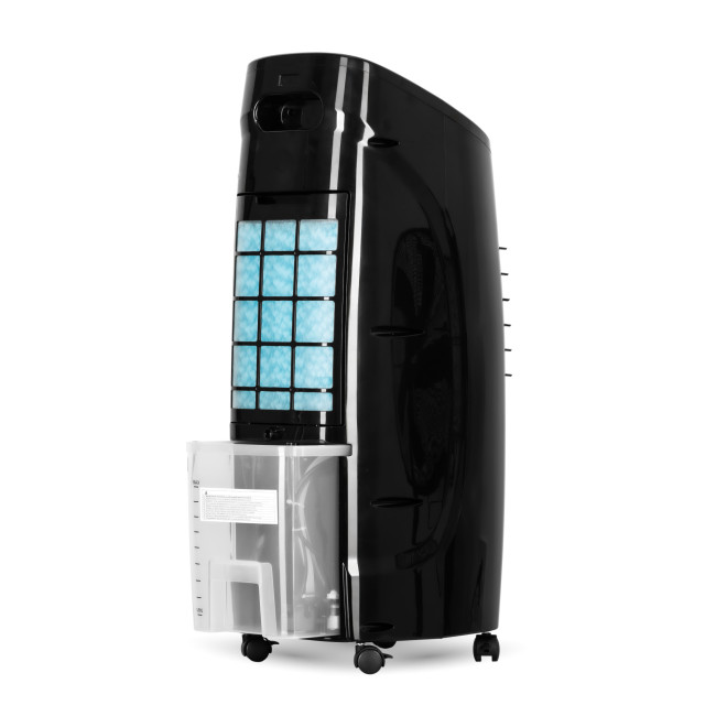 Climatizador Evaporativo sin Tubo Zen Negro Capacidad 9L 3 Velocidades Mando Distancia Temporizador Motor 50W, depósito agua Climatizador Evaporativo sin Tubo Zen Negro Capacidad 9L 3 Velocidades Mando Distancia Temporizador Motor 50W, depósito agua