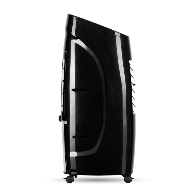 Climatizador Evaporativo sin Tubo Zen Negro Capacidad 9L 3 Velocidades Mando Distancia Temporizador Motor 50W, lateral Climatizador Evaporativo sin Tubo Zen Negro Capacidad 9L 3 Velocidades Mando Distancia Temporizador Motor 50W, lateral