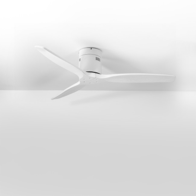 Ventilador de Techo Kent Blanco/Blanco sin Luz Mando a Distancia 3 Aspas Ø132 cm Motor DC 40W, real Ventilador de Techo Kent Blanco/Blanco sin Luz Mando a Distancia 3 Aspas Ø132 cm Motor DC 40W, real